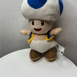 Nintendo Blue and White Mushroom Plush Toy